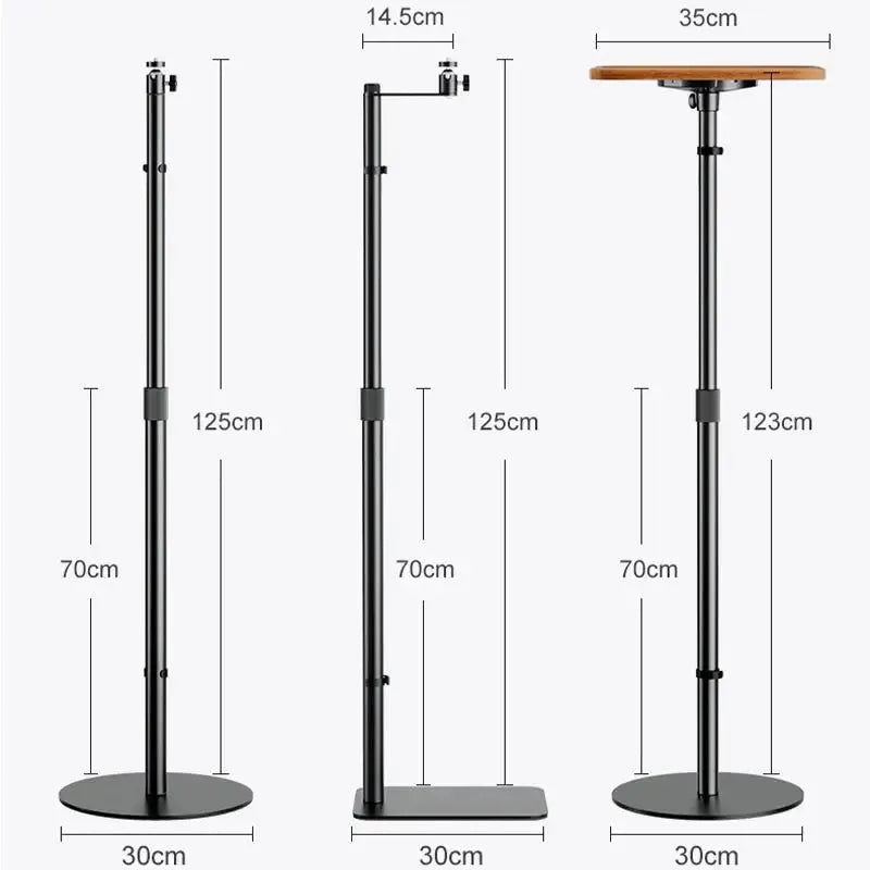 حامل دعم أرضي لجهاز العرض، متين وقابل لتعديل الارتفاع، يوفر دعماً ثابتاً للبروجكتور، للمنزل والمكتب، متوفر لدى اكس ستور في قطر