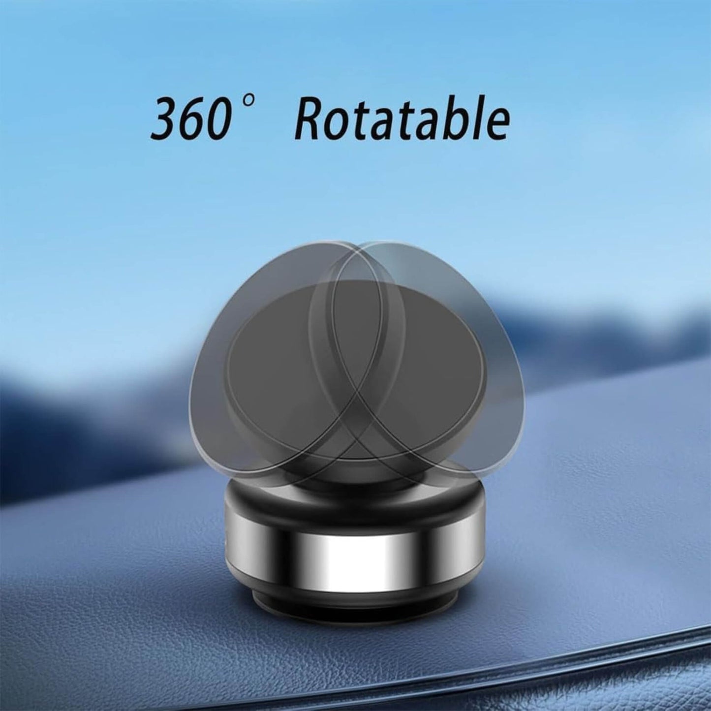 360° Rotatable Magnetic Car Phone Holder by TaMiMi Projects in Qatar for safe driving.