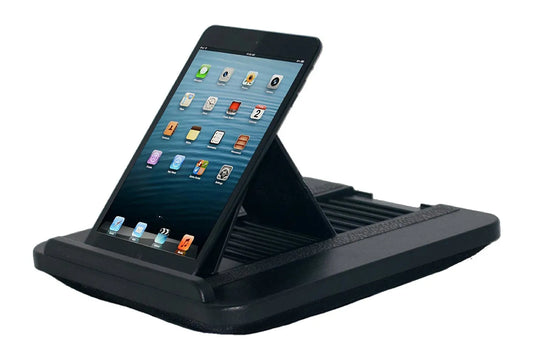 Portable iPad Stand, lightweight and adjustable, perfect for hands-free viewing, use anywhere, from xStore in Qatar.