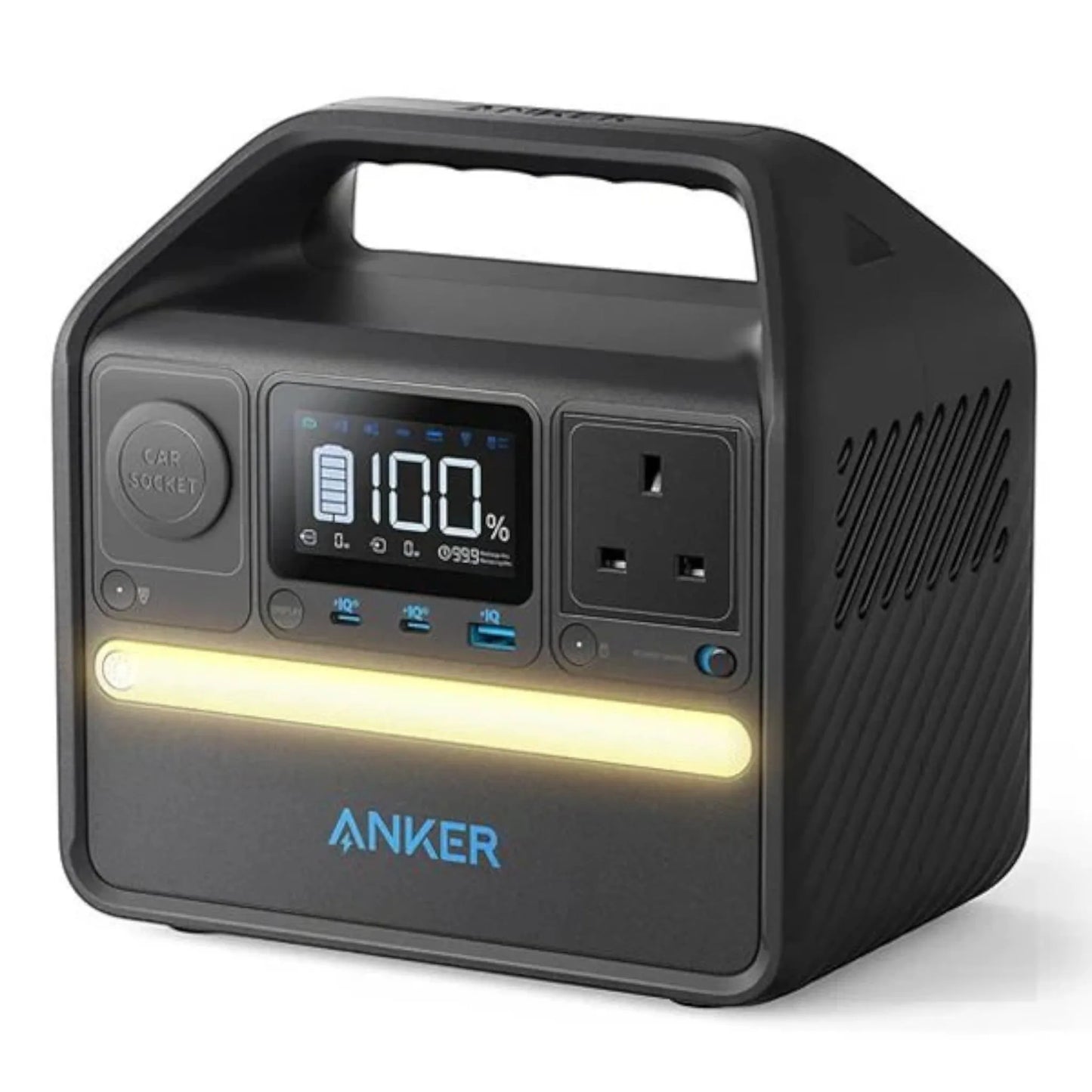 Anker 522 Portable Power Station PowerHouse, 300W, reliable backup power for outdoor, emergency use, from xStore in Qatar.