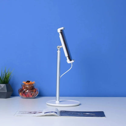 Desktop Stand for Phone & Tablet, gray, stable and adjustable for convenient hands-free use, from xStore in Qatar.