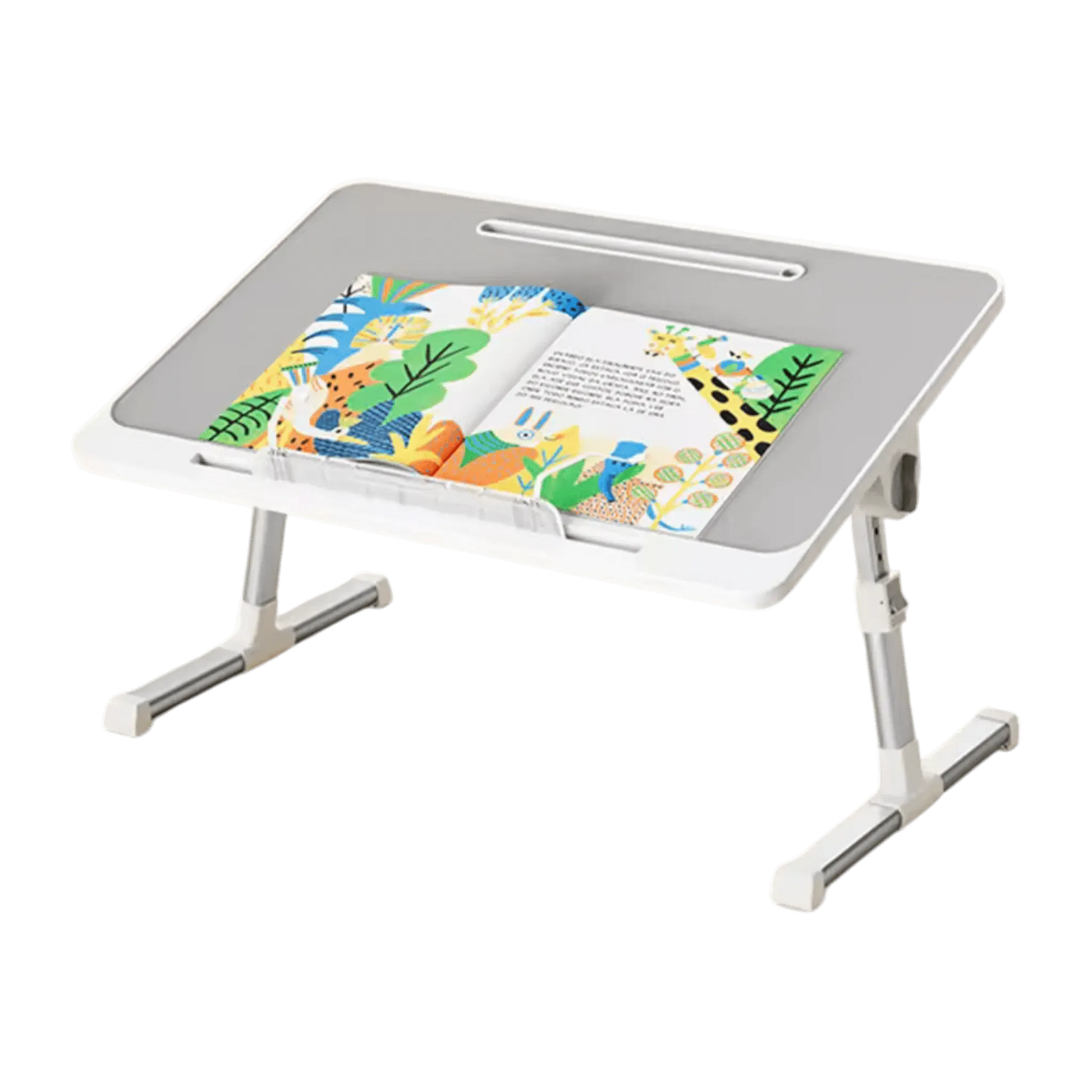 Foldable Laptop Stand Table for Bed or Sofa, portable and adjustable for comfortable use in any space, from xStore in Qatar.