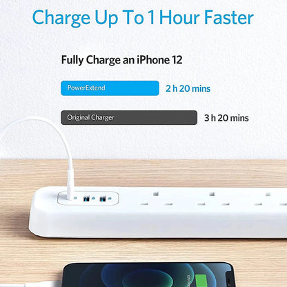 Anker PowerExtend USB-C 6-in-1 PowerStrip, versatile charging station, multiple ports for convenient power access, xStore in Qatar