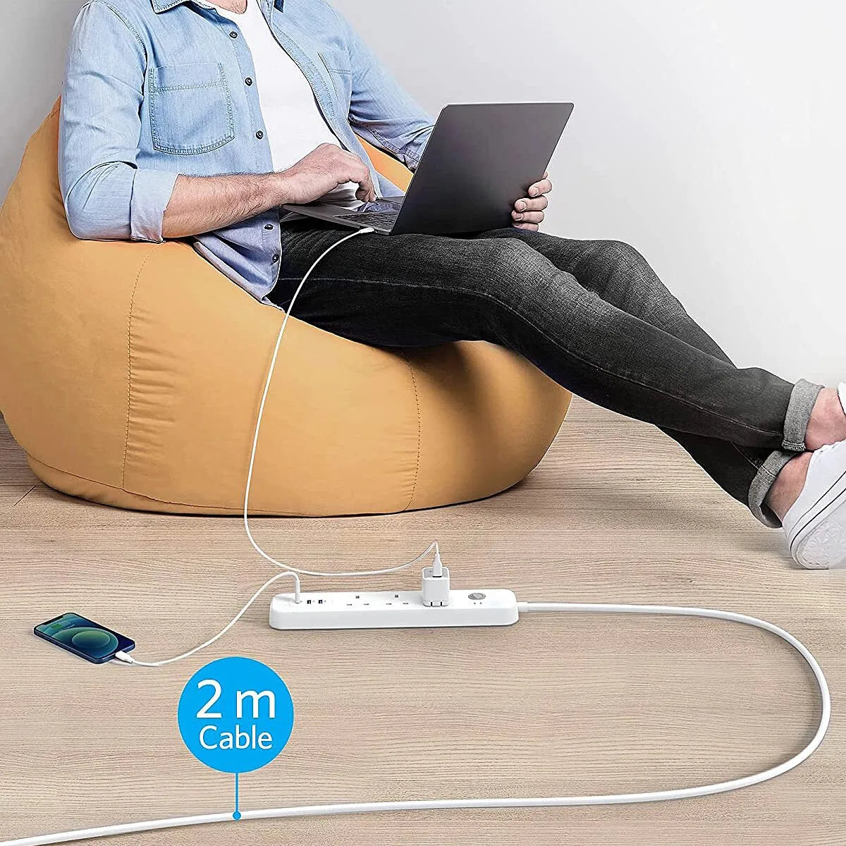 Anker PowerExtend USB-C 6-in-1 PowerStrip, versatile charging station, multiple ports for convenient power access, xStore in Qatar