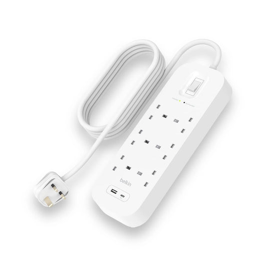 Belkin ‫محول بيلكن ٦ مداخل مع منفذ تايب سي PD ومنفذ USB-A‬ xStore