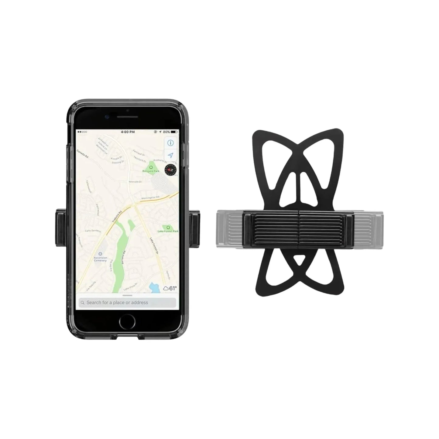 Spigen Bike Phone Mount Holder, secure and adjustable holder for smartphones, cycling navigation, from xStore in Qatar.