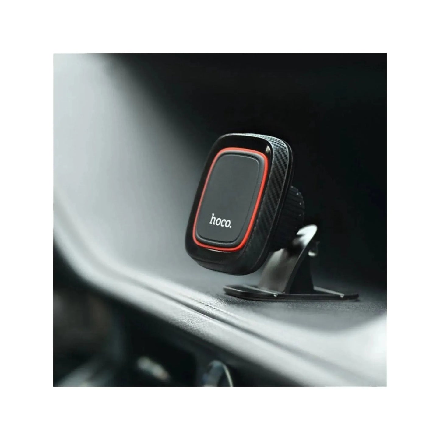 Hoco. Car Magnetic Holder, compact and strong magnetic phone mount for secure attachment while driving, from xStore in Qatar.