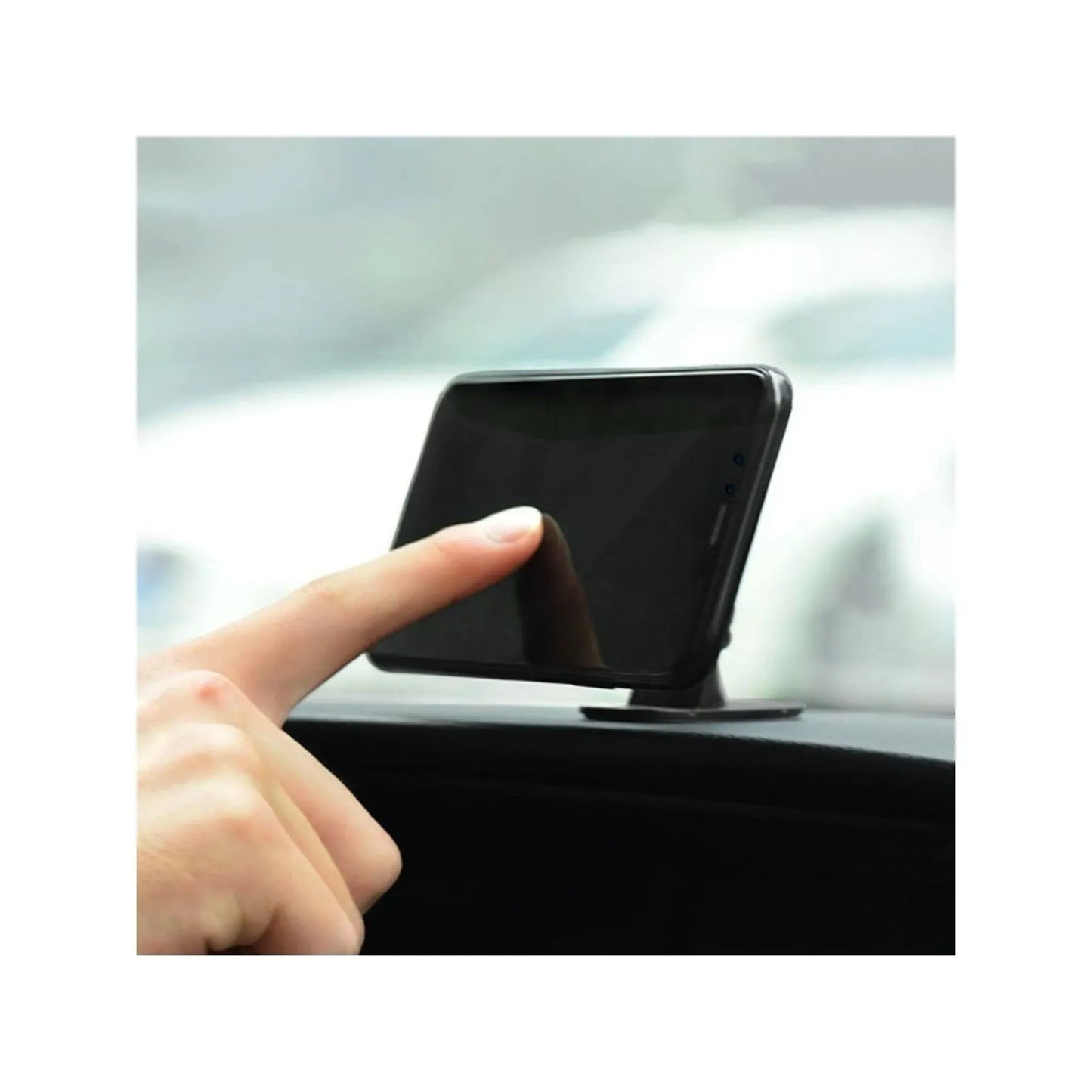 Hoco. Car Magnetic Holder, compact and strong magnetic phone mount for secure attachment while driving, from xStore in Qatar.