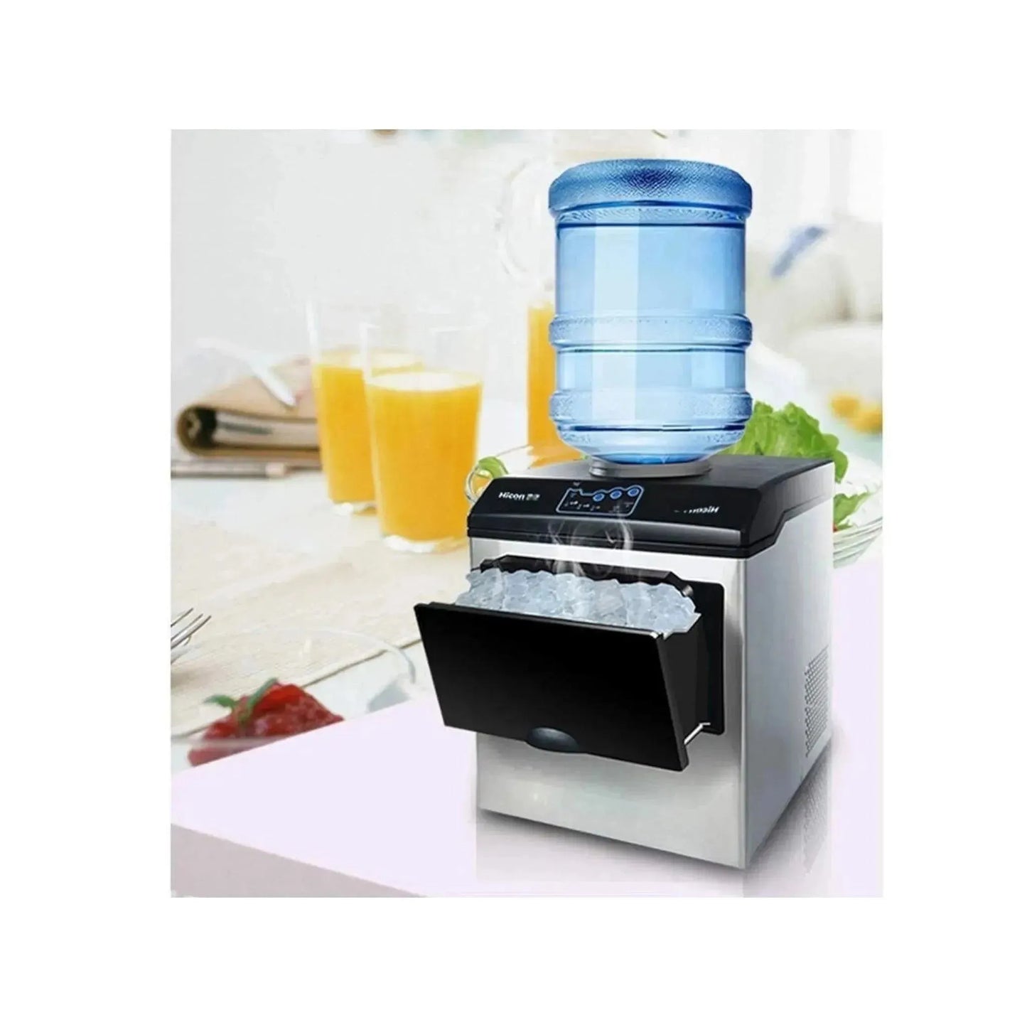 Ice Maker - 19Kg capacity, efficient and fast ice production, ideal for home or events, available at xStore in Qatar.