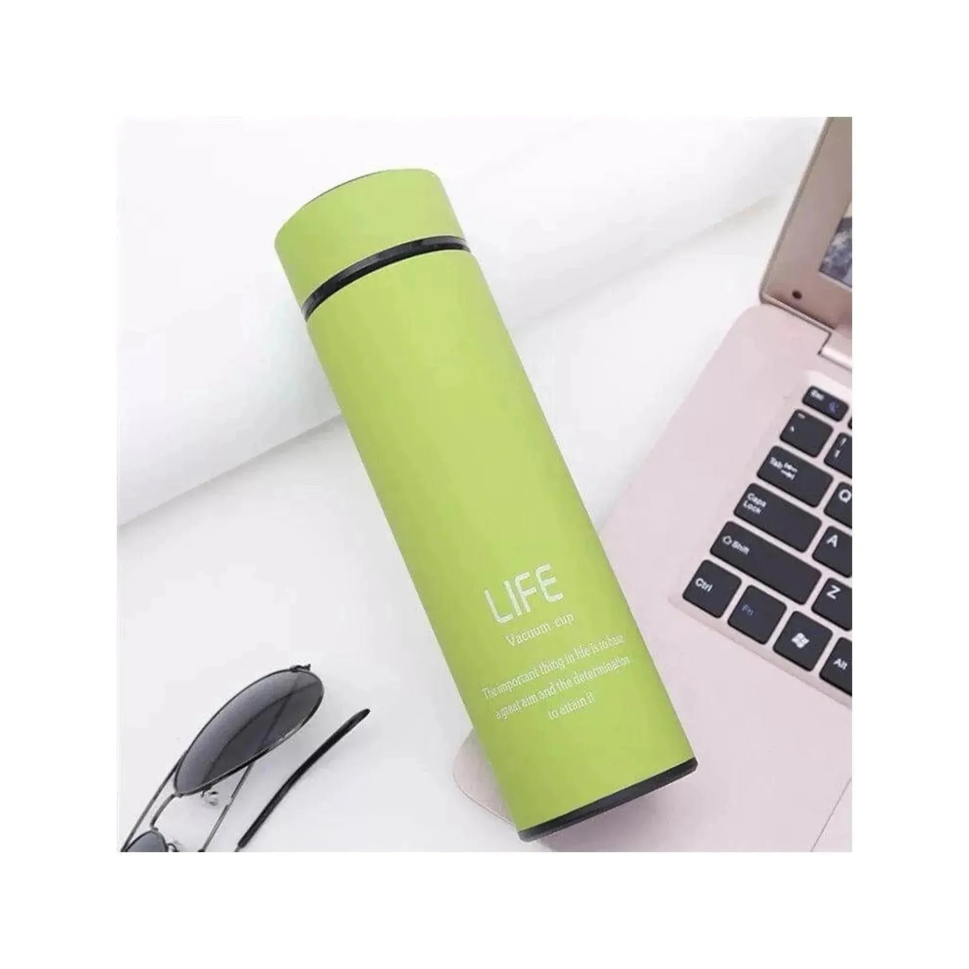 Hot/Cold Stainless Steel LIFE Vacuum Cup - Insulated for temperature control, durable and sleek, perfect for drinks, available at xStore in Qatar.