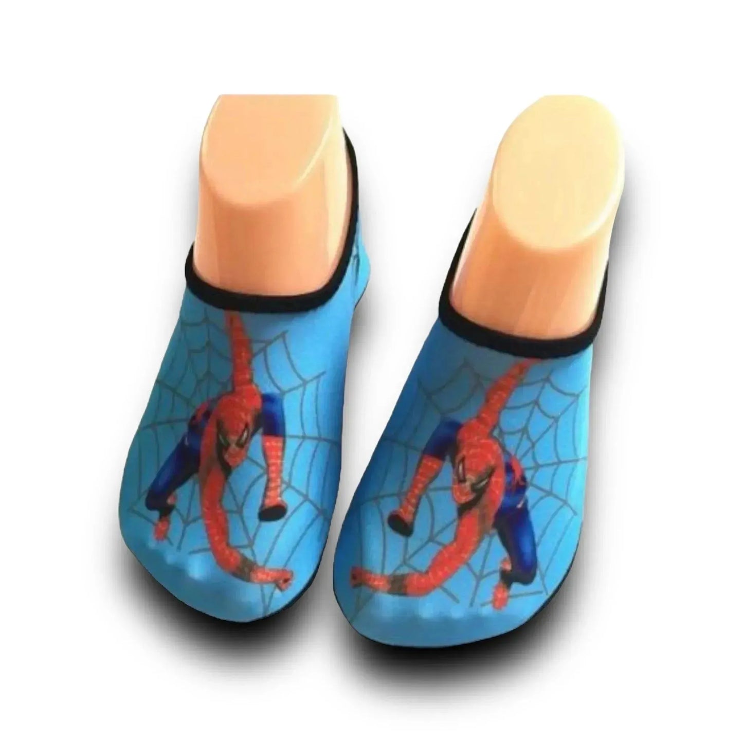 Kids Beach Shoes - Blue Spiderman design, comfortable, slip-resistant, ideal for beach play, available at xStore in Qatar.