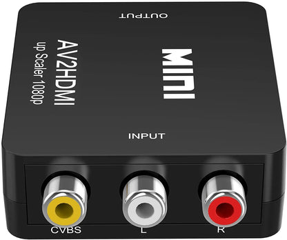 Mini AV to HDMI Converter with 1080p, compact and efficient converter for high-quality video output, from xStore in Qatar.