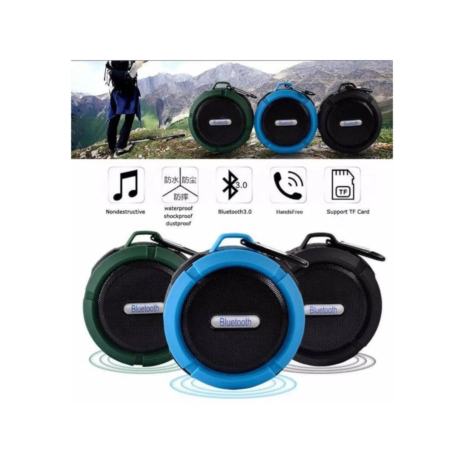 Waterproof Speaker - Durable and portable, delivers high-quality sound in any environment, ideal for outdoor use, available at xStore in Qatar.