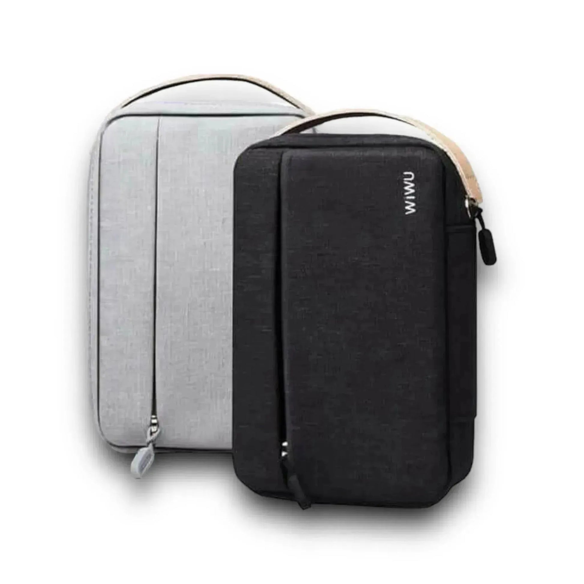 WIWU 11-inch Storage Bag in Silver, sleek and durable organizer for gadgets and accessories, from xStore in Qatar.